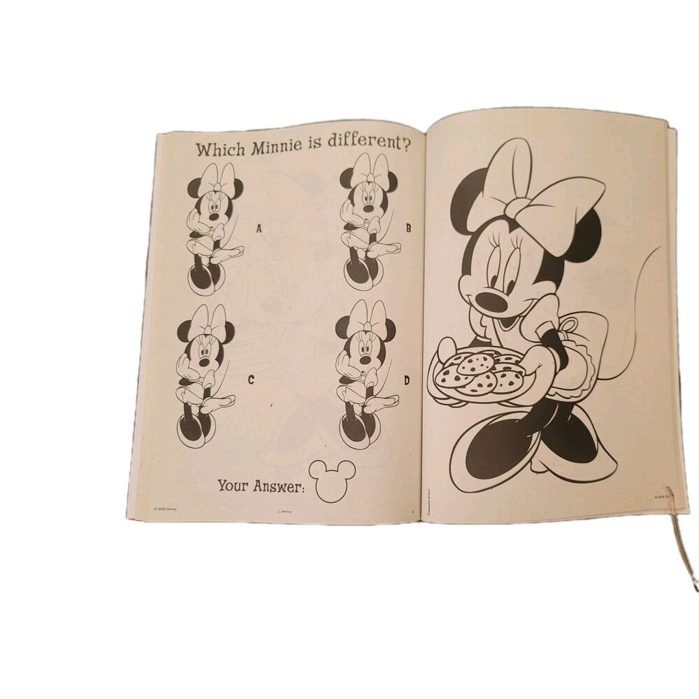 Vintage 2005 Disney Minnie 'Minnie Laughs' Coloring Book UNUSED Disneycore - Picture 13 of 15